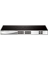D-LINK DGS-1210-20, Gigabit Smart Switch with 16 10/100/1000Base-T ports and 4 Gigabit MiniGBIC (SFP) ports, 802.3x Flow Control, 802.3ad Link Aggregation, 802.1Q VLAN, 802.1p Priority Queues, Port mirroring,, Jumbo Frame support, 802.1D STP, ACL, LL - nr 54