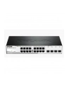 D-LINK DGS-1210-20, Gigabit Smart Switch with 16 10/100/1000Base-T ports and 4 Gigabit MiniGBIC (SFP) ports, 802.3x Flow Control, 802.3ad Link Aggregation, 802.1Q VLAN, 802.1p Priority Queues, Port mirroring,, Jumbo Frame support, 802.1D STP, ACL, LL - nr 63