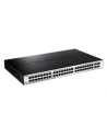 D-LINK DGS-1210-52, Gigabit Smart Switch with 48 10/100/1000Base-T ports and 4 Gigabit MiniGBIC (SFP) ports, 802.3x Flow Control, 802.3ad Link Aggregation, 802.1Q VLAN, 802.1p Priority Queues, Port mirroring, Jumbo Frame support, 802.1D STP, ACL, LLD - nr 24