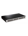 D-LINK DGS-1210-52, Gigabit Smart Switch with 48 10/100/1000Base-T ports and 4 Gigabit MiniGBIC (SFP) ports, 802.3x Flow Control, 802.3ad Link Aggregation, 802.1Q VLAN, 802.1p Priority Queues, Port mirroring, Jumbo Frame support, 802.1D STP, ACL, LLD - nr 29