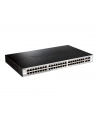 D-LINK DGS-1210-52, Gigabit Smart Switch with 48 10/100/1000Base-T ports and 4 Gigabit MiniGBIC (SFP) ports, 802.3x Flow Control, 802.3ad Link Aggregation, 802.1Q VLAN, 802.1p Priority Queues, Port mirroring, Jumbo Frame support, 802.1D STP, ACL, LLD - nr 43
