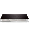 D-LINK DGS-1210-52, Gigabit Smart Switch with 48 10/100/1000Base-T ports and 4 Gigabit MiniGBIC (SFP) ports, 802.3x Flow Control, 802.3ad Link Aggregation, 802.1Q VLAN, 802.1p Priority Queues, Port mirroring, Jumbo Frame support, 802.1D STP, ACL, LLD - nr 52