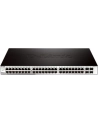 D-LINK DGS-1210-52, Gigabit Smart Switch with 48 10/100/1000Base-T ports and 4 Gigabit MiniGBIC (SFP) ports, 802.3x Flow Control, 802.3ad Link Aggregation, 802.1Q VLAN, 802.1p Priority Queues, Port mirroring, Jumbo Frame support, 802.1D STP, ACL, LLD - nr 62