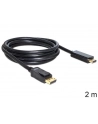 KABEL DISPLAYPORT M->HDMI M 2M GOLD DELOCK - nr 2