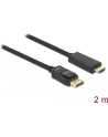 KABEL DISPLAYPORT M->HDMI M 2M GOLD DELOCK - nr 31