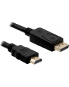 KABEL DISPLAYPORT M->HDMI M 2M GOLD DELOCK - nr 34