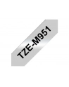 Tasiemka Brother TZEM951 24mm Black/silver - nr 14