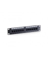 PATCH PANEL 10'' 12 PORT 1U KAT.5E CZARNY EQUIP - nr 21