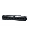 PATCH PANEL 10'' 12 PORT 1U KAT.5E CZARNY EQUIP - nr 3