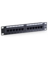 PATCH PANEL 10'' 12 PORT 1U KAT.5E CZARNY EQUIP - nr 5