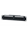 PATCH PANEL 10'' 12 PORT 1U KAT.5E CZARNY EQUIP - nr 7