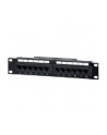 PATCH PANEL 10'' 12 PORT 1U KAT.5E CZARNY EQUIP - nr 9