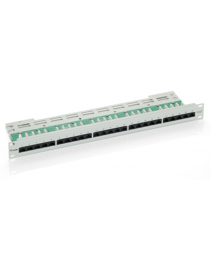PATCH PANEL 25 PORT 1U KAT.3 (ISDN) SZARY EQUIP główny