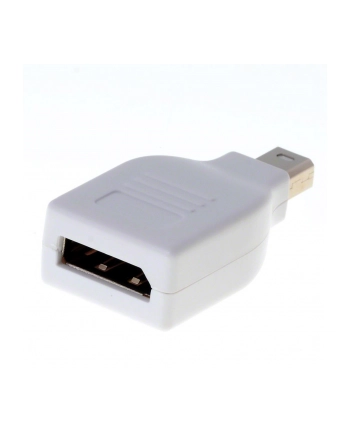 ADAPTER DISPLAYPORT MINI(M)->DISPLAYPORT(F) DELOCK WHITE