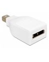 ADAPTER DISPLAYPORT MINI(M)->DISPLAYPORT(F) DELOCK WHITE - nr 7