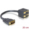 ADAPTER DVI-D(M)(24+1) DUAL LINK->DVI-D(F)(24+1) DUAL LINK X2 DELOCK - nr 20