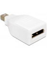 ADAPTER DISPLAYPORT MINI(M)->DISPLAYPORT(F) DELOCK WHITE - nr 8