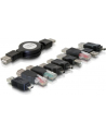 PRZEDŁUŻACZ USB ZESTAW WTYCZEK USB (4) PRZEDŁUŻACZ ZWIJANY DELOCK - nr 50