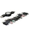 PRZEDŁUŻACZ USB ZESTAW WTYCZEK USB (4) PRZEDŁUŻACZ ZWIJANY DELOCK - nr 51