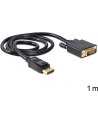 KABEL DISPLAYPORT (M)->DVI-D(M)(24+1) DUAL LINK 1M DELOCK - nr 23