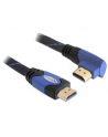 KABEL HDMI-HDMI PREMIUM KĄTOWY LEWY BLUE SZNUR 2M DELOCK - nr 2