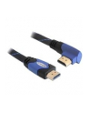 KABEL HDMI-HDMI PREMIUM KĄTOWY LEWY BLUE SZNUR 2M DELOCK - nr 5