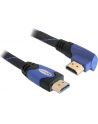 KABEL HDMI-HDMI PREMIUM KĄTOWY LEWY BLUE SZNUR 2M DELOCK - nr 7