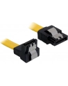 KABEL SATA DATA III (6GB/S) 20CM Z ZATRZASKAMI METALOWYMI I KĄTOWĄ KOŃCÓWKĄ W DÓŁ (KRÓTKIE WTYCZKI) - nr 11