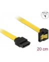 KABEL SATA DATA III (6GB/S) 20CM Z ZATRZASKAMI METALOWYMI I KĄTOWĄ KOŃCÓWKĄ W DÓŁ (KRÓTKIE WTYCZKI) - nr 12