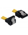 KABEL SATA DATA III (6GB/S) 20CM Z ZATRZASKAMI METALOWYMI I KĄTOWĄ KOŃCÓWKĄ W DÓŁ (KRÓTKIE WTYCZKI) - nr 6