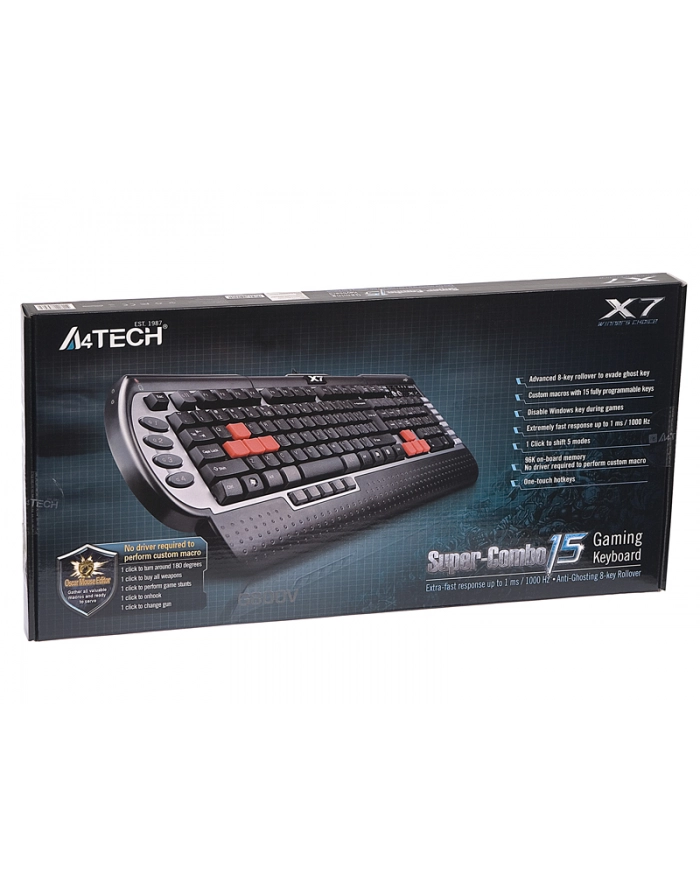 Klawiatura A4Tech XGame X7-G800V USB główny