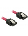 KABEL SATA DATA III (6GB/S) 10CM Z ZATRZASKAMI METALOWYMI DELOCK - nr 1