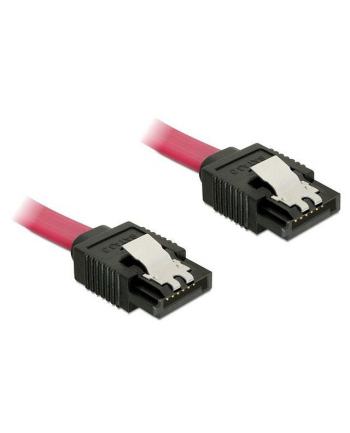 KABEL SATA DATA III (6GB/S) 10CM Z ZATRZASKAMI METALOWYMI DELOCK