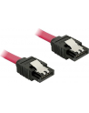 KABEL SATA DATA III (6GB/S) 10CM Z ZATRZASKAMI METALOWYMI DELOCK - nr 8