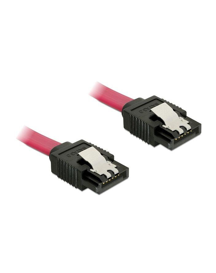 KABEL SATA DATA III (6GB/S) 20CM Z ZATRZASKAMI METALOWYMI DELOCK główny