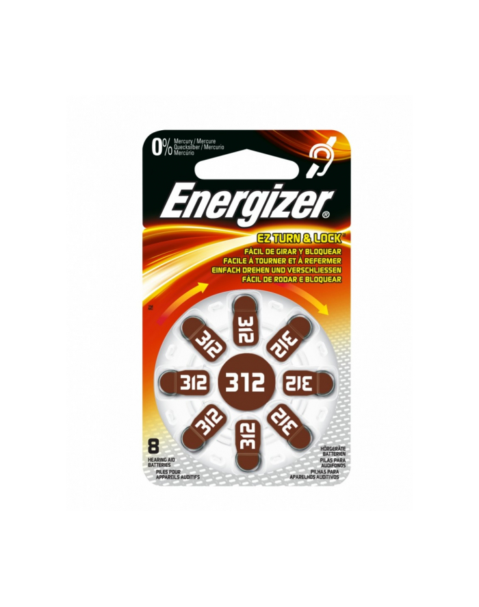 Bateria Słuchowa Energizer Zinc Air 312 /8szt. główny