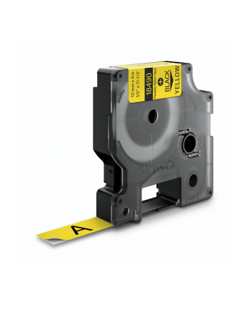 ETYKIETA RHINO 12mmx3,5m ŹÓŁTA NYLONOWA 18490 DO OPISU KABLI I PRZEWODÓW nr 1