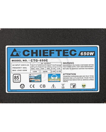 Chieftec CTG-650C 650W A80 Series box