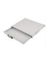 Zamykana półka 19'''' 1U pod klawiaturę, RAL 7035, jasno-szara - nr 12