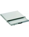 Zamykana półka 19'''' 1U pod klawiaturę, RAL 7035, jasno-szara - nr 17