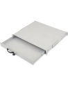 Zamykana półka 19'''' 1U pod klawiaturę, RAL 7035, jasno-szara - nr 19