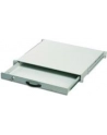 Zamykana półka 19'''' 1U pod klawiaturę, RAL 7035, jasno-szara - nr 21