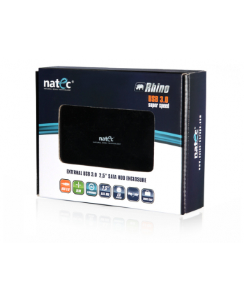 OBUDOWA NATEC RHINO NA DYSK 2.5 SATA USB 3.0 CZARNA