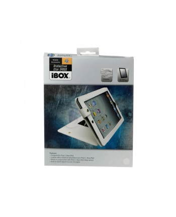 iBOX ETUI EKO SKÓRA iPad 2  New iPad  BIAŁE nr 1