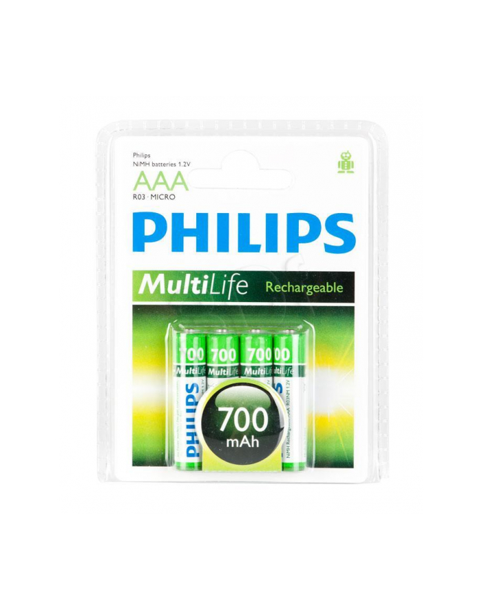 Akumulator Philips R03B4A70/10 AAA 700mAh 4 szt. główny