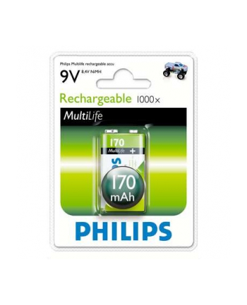 Akumulator Philips 9VB1A17/10 9V 170mAh 1 szt. ( Akumulator do elektronicznych zabawek i odtwarzaczy audio )