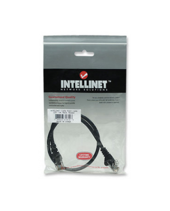 Intellinet patch cord RJ45, snagless, kat. 5e UTP, 45 cm, czarny