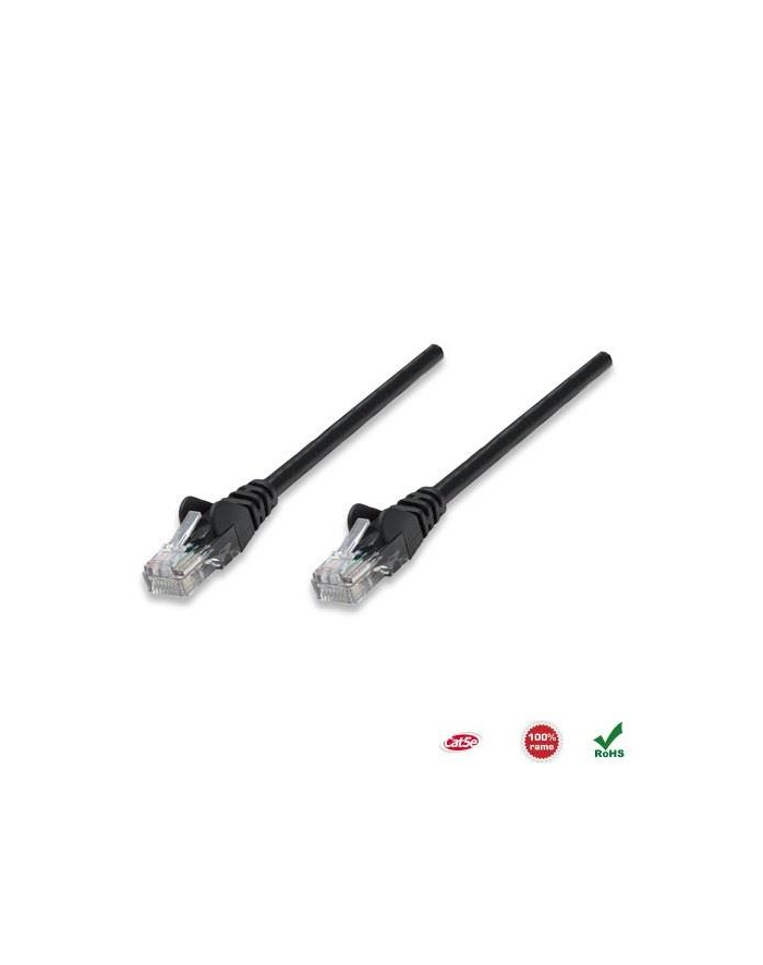 Intellinet patch cord RJ45, snagless, kat. 5e UTP, 45 cm, czarny główny