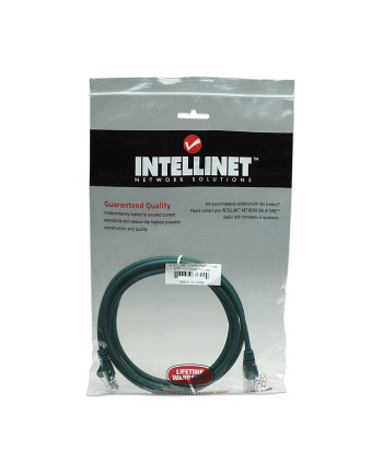 Intellinet patch cord RJ45, snagless, kat. 5e UTP, 1m zielony