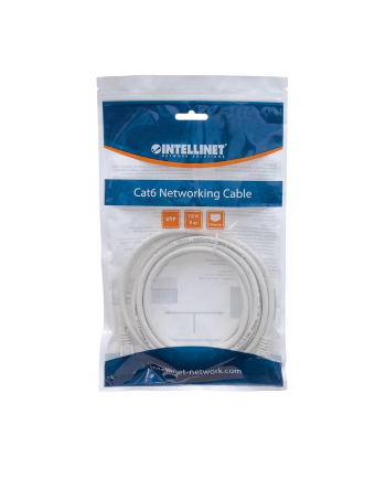 Intellinet patch cord RJ45, snagless, kat. 6 UTP, 0.5m biały